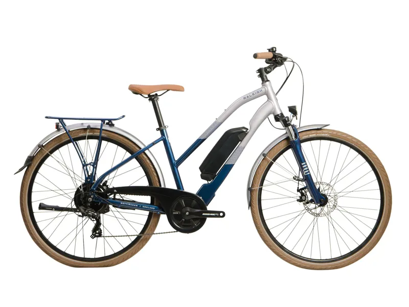 Raleigh Array Open Frame Women's 2023 Electric Hybrid Bike - Silver